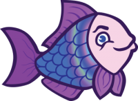 a pretty purple fish